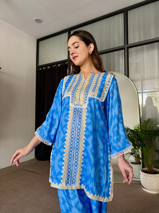 Noor Jahan - 2 Pcs Kurti Set