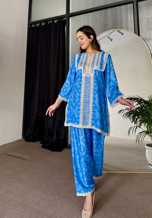 Noor Jahan - 2 Pcs Kurti Set